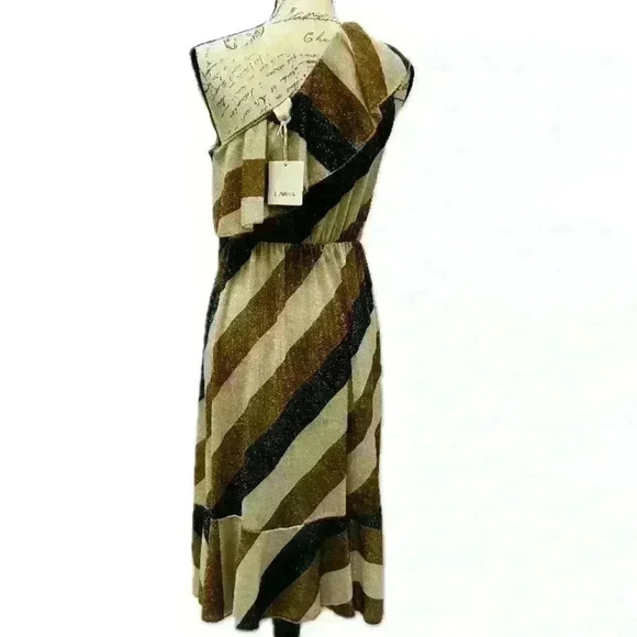 Lumina shimmering off the shoulder midi dress for women size 6 - Picture 2 of 13